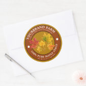 Sticker Rond Modèle d'étiquette du sirop d'érable (Enveloppe)