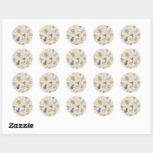 Sticker Rond Modèle d'icônes Harry Potter - Anniversaire (Feuille)