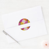 Sticker Rond Modèle do-it-yourself BLANK ajouter Greeting Name  (Enveloppe)