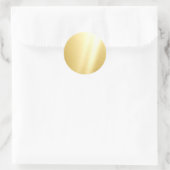 Sticker Rond Modèle élégant de glamour en or faux vierge (Sac)