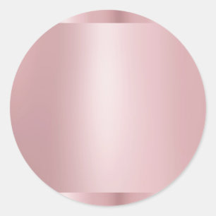 Sticker Rond Modèle élégant moderne vierge or rose tendance