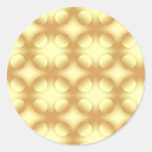Sticker Rond Modèle élégant vierge cercles dorés Glamour