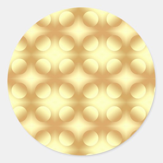 Sticker Rond Modèle élégant vierge cercles Glamour Or (Devant)