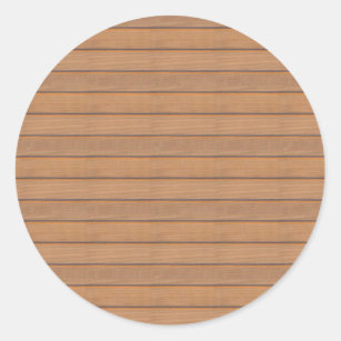 Sticker Rond Modèle en bois vierge Design élégant et tendance N