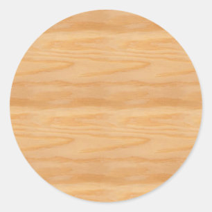 Sticker Rond Modèle en bois vierge design élégant tendance