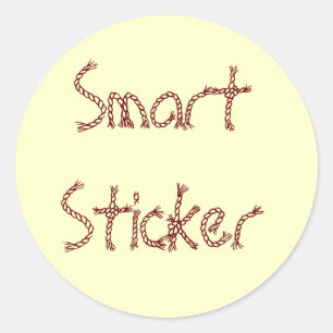 Sticker Rond Modèle intelligent d'autocollant
