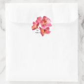 Sticker Rond Modèle Mariage rose (Sac)
