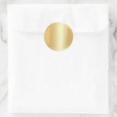 Sticker Rond Modèle moderne vierge tendance Faux Gold (Sac)