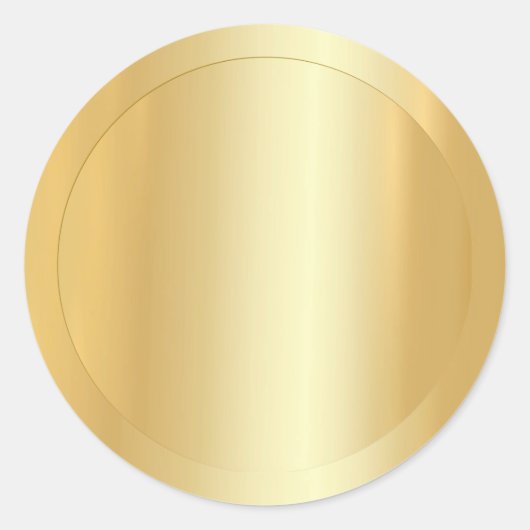Sticker Rond Modèle moderne vierge tendance Faux Gold (Devant)