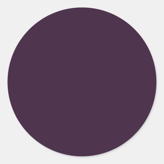 Sticker Rond Modèle monochrome violet BUDGET PLUM (Devant)