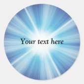 Sticker Rond Modèle motif Sunray (Devant)