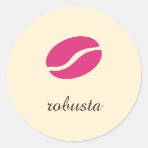 Sticker Rond Modèle nom de la variété de café