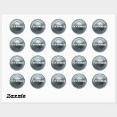 Sticker Rond Modèle plaque (Feuille)