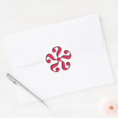 Sticker Rond Modèle point d'interrogation pattern question mark (Enveloppe)