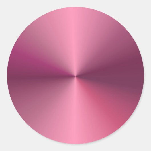 Sticker Rond Modèle rose élégant vierge aspect métallisé tendan (Devant)