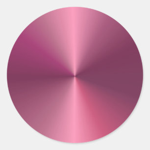 Sticker Rond Modèle rose élégant vierge de look métallisé tenda