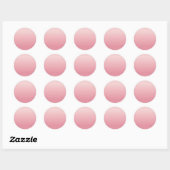 Sticker Rond Modèle Rose Gold Ajouter Texte Monogramme Nom Logo (Feuille)