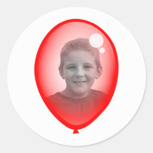 Sticker Rond Modèle rouge de ballon