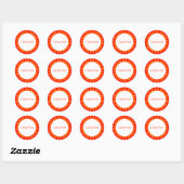 Sticker Rond Modèle Sun Ray - 2 (Feuille)