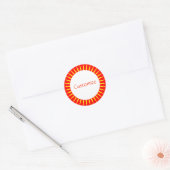 Sticker Rond Modèle Sun Ray - 2 (Enveloppe)