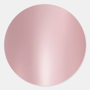 Sticker Rond Modèle tendance élégant moderne or rose vierge