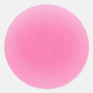 Sticker Rond Modèle tendance vierge personnalisé couleur rose
