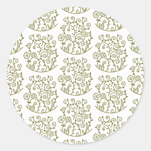 Sticker Rond modèle tourbillon (Devant)