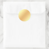 Sticker Rond Modèle vide doré faux glamour chic moderne (Sac)