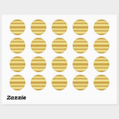 Sticker Rond Modèle Vide Or Faux (Feuille)