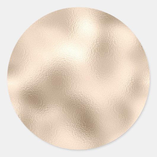 Sticker Rond Modèle vierge bronze laminé, logo art texte DIY (Devant)