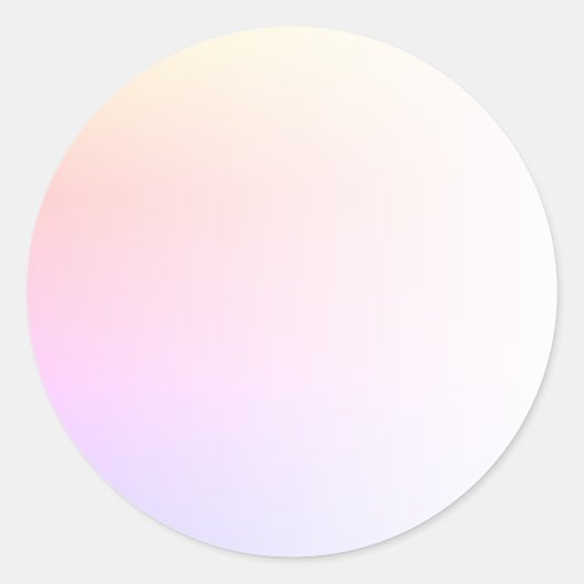 Sticker Rond Modèle vierge dégradé arc-en-ciel, logo de texte a (Devant)