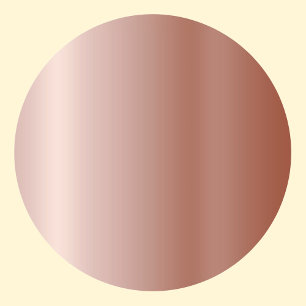 Sticker Rond Modèle vierge en or rose, logo de texte DIY Art
