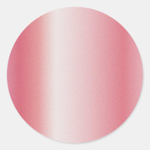 Sticker Rond Modèle vierge en rose gold avec logo et texte pers