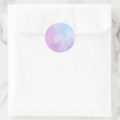 Sticker Rond Modèle vierge iridescent, texte DIY art logo photo (Sac)