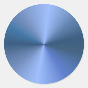Sticker Rond Modèle vierge métallisé bleu élégant tendance
