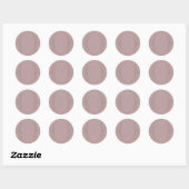 Sticker Rond Modèle vierge rose gold Design Créatif Ajouter du (Feuille)