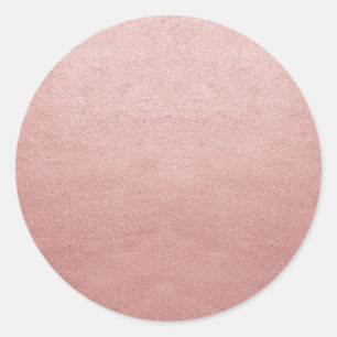 Sticker Rond Modèle vierge Rose Gold pour tout texte ou logo