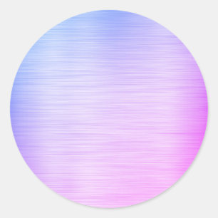 Sticker Rond Modèle vierge violet brossé, logo de texte artisan