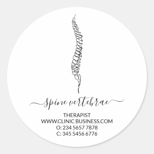Sticker Rond Modern orthopedic doctor (Devant)