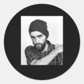 Sticker Rond Modern Photo  (Devant)