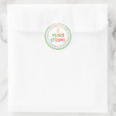 Sticker Rond Modern Simple Custom Photo Birthday (Sac)
