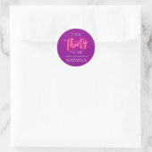 Sticker Rond Modern Talk 30 To Me 30e fête d'anniversaire Perso (Sac)