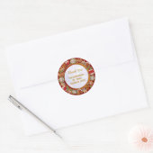 Sticker Rond Modern Thank You For Supporting My Small Business (Enveloppe)