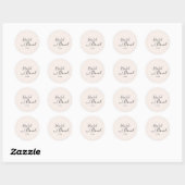 Sticker Rond Moderne (Feuille)