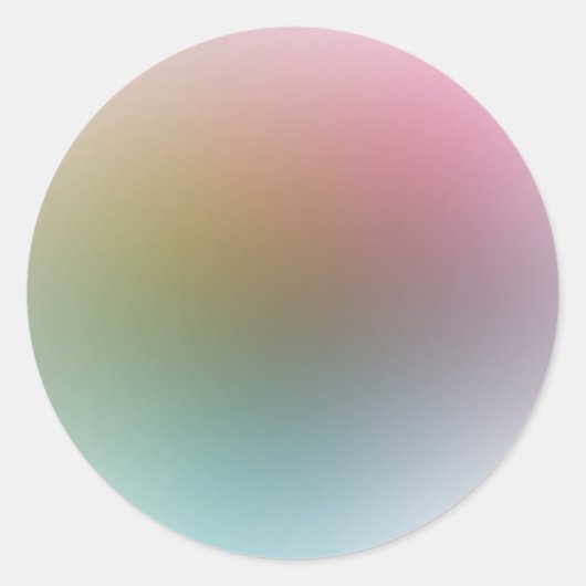 Sticker Rond Moderne Coloré Blank Modèle tendance Élégant (Devant)