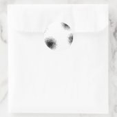 Sticker Rond Moderne, cool tendance abstrait points de demi-tei (Sac)