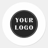 Sticker Rond Moderne, Élégant, stylé et personnalisable (Devant)