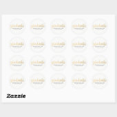 Sticker Rond Moderne Faux Gold Foil Graduation (Feuille)