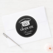 Sticker Rond Moderne Félicitations Diplômé (Enveloppe)