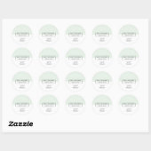 Sticker Rond Moderne formateur Nettoyage Disposition Pastel Gre (Feuille)